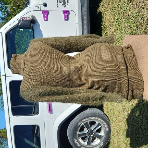 Stunning Thick Winter Bodycon Ribbed Sweater Dress - Picture 14 of 14